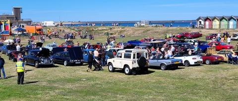 Panorama of Blyth Car Show 2022